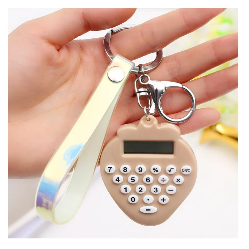 Карман Размер 8 цифр дисплей мультфильм мини ультра тонкая кнопка батарея милый