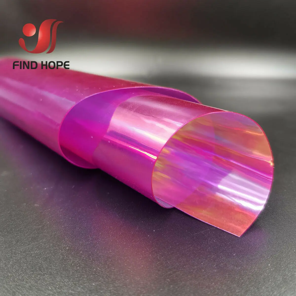 Оптовая продажа 7 шт. радужная голографическая Прозрачная ПВХ ткань Лазерная