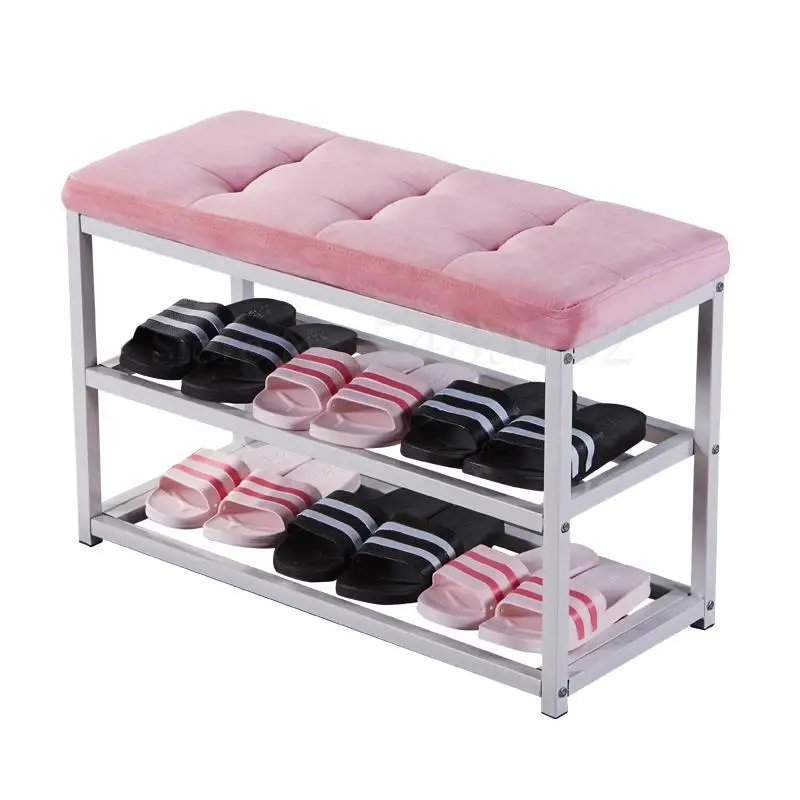  Multifunctional shoe stool creative storage rack dormitory can sit sofa rectangular home locker |