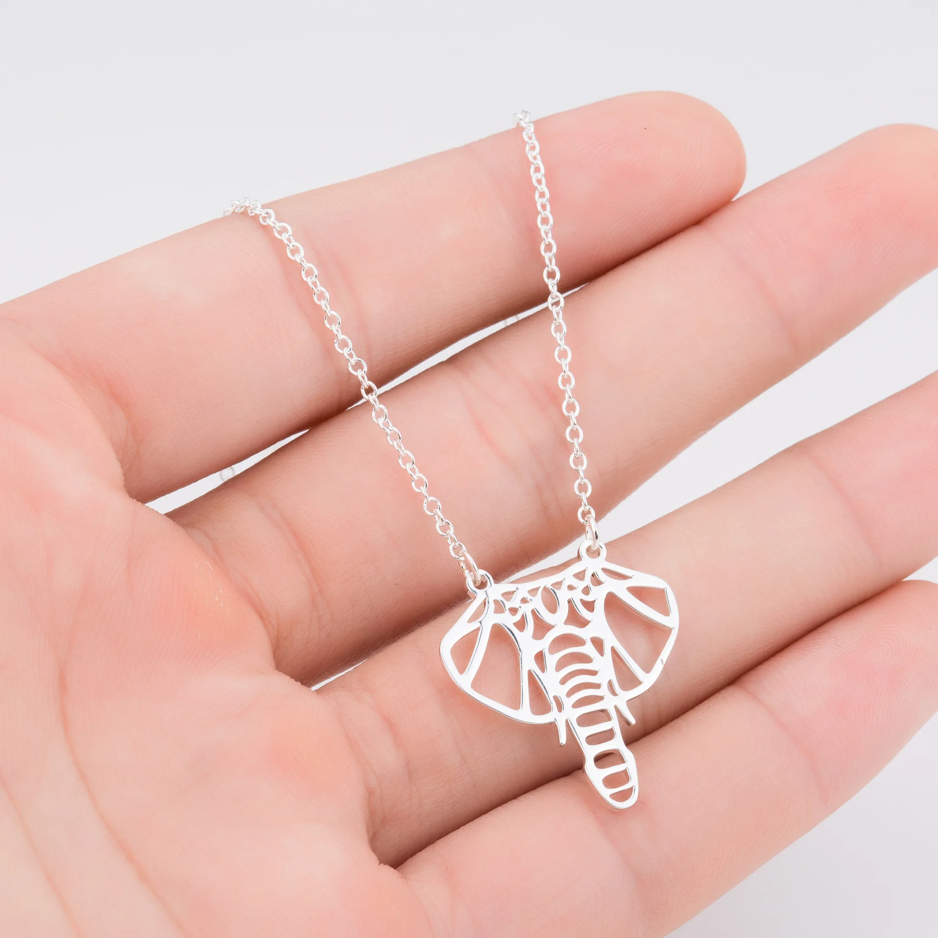 

30pcs Elephant Head Ear Pendant Nose Necklace Pendants for Women Unique Design Necklaces Stylish Stainless Steel Jewelry