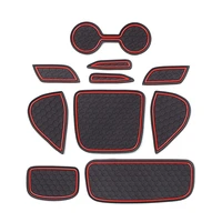 car interior accessories anti slip dust proof rubber gate slot cup mats cup holder inserts for toyota yaris 2020 2021