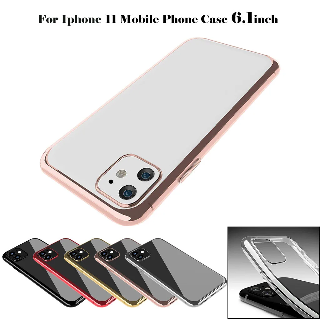 Полностью Гальваническая защита для телефона из ТПУ амортизатор IPhone 11 Pro Max Sweatproof