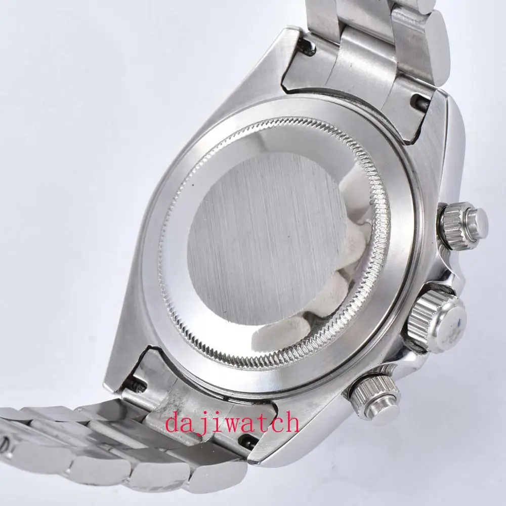 Роскошные мужские автоматические часы с синим циферблатом и сапфировым стеклом