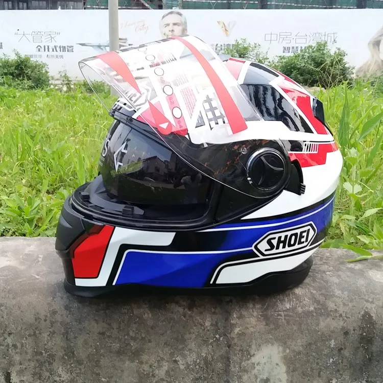 

Motorcycle Full Face Helmets Double Visor Racing Motocross Helmet Casco Motorbike Capacete