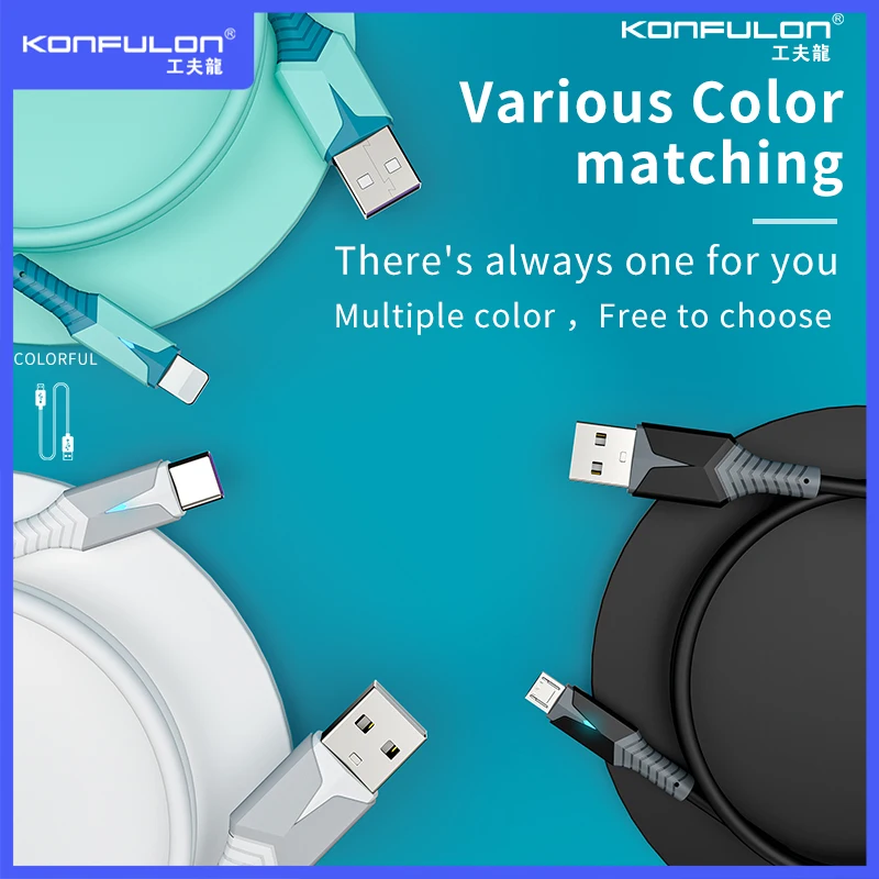 

2.4A Micro Data Cable Fast Charge 1 M USB C Cord USB-C Type-c Cable For Xiaomi Huawei Samsung OPPO VIVO ONEPLUS