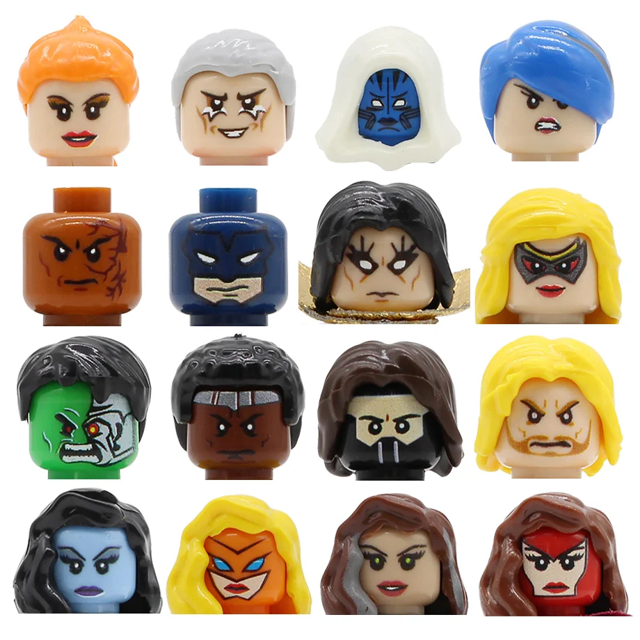 Feleph один герой фигурка голова строительные блоки наборы игрушки PG8118 PG8127 комиксы