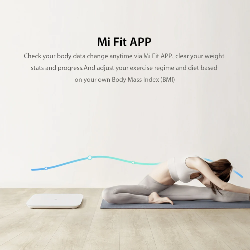 Весы Xiaomi Body Scale LED цифровые весы для ванной комнаты Mi Smart 2 BT 5 0 взвешивания тела с