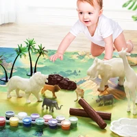 diy animal painting toy figurines art and craft set doodle drawing supplies party for boys girls age 4 5 6 7 8 years old