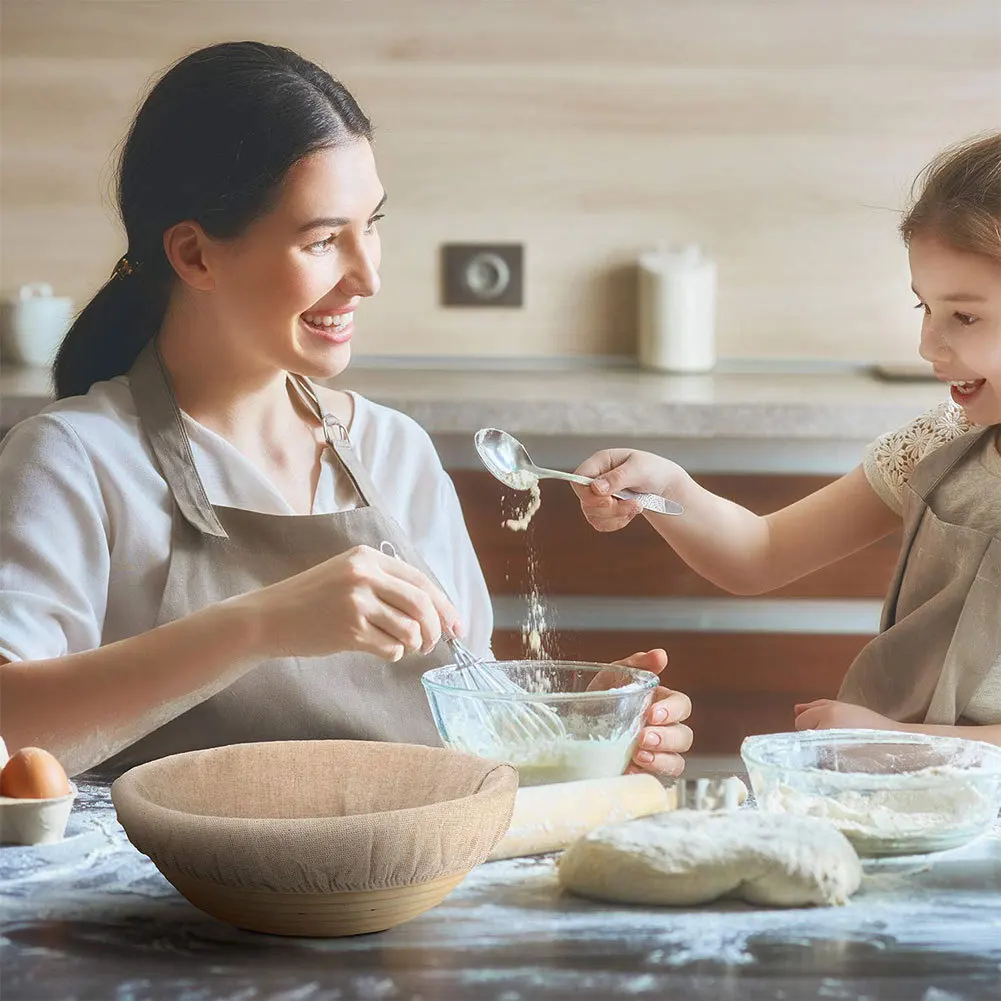 6 шт. круглая корзина для хлеба из ротанга | Дом и сад