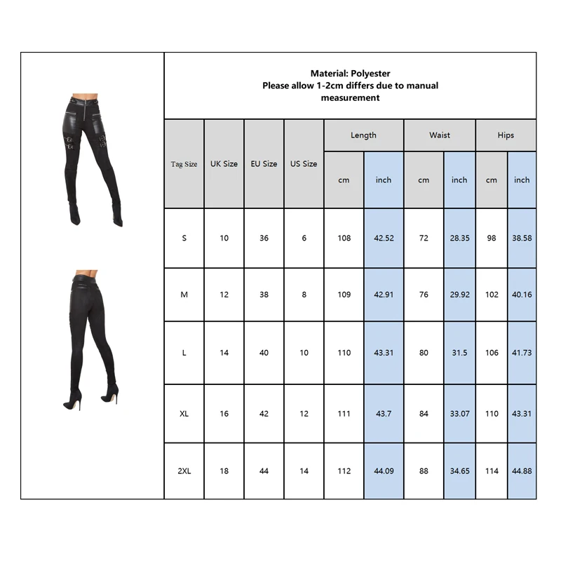 

Winter High Waist Pants Women Gothic Patchwork Trousers Ladies Vintage Pockets Pencil Pants Streetwear Full Length Skinny Pants