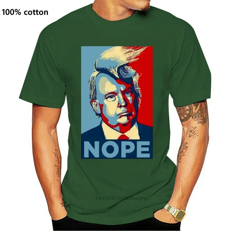 

Забавная футболка с карикатурой Дональда Трампа НОП Новая летняя футболка с коротким рукавом