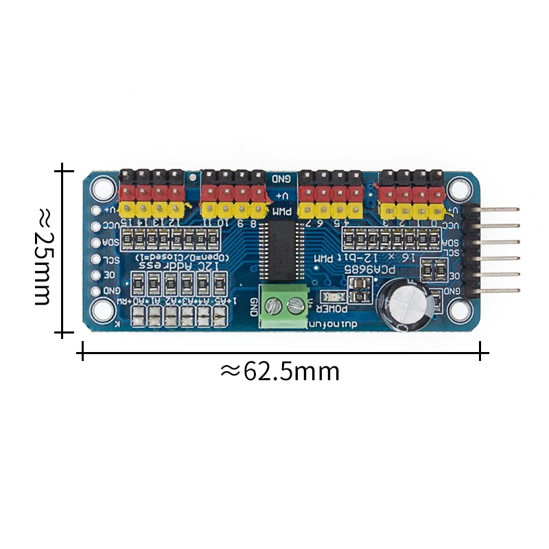 16-канальный видеорегистратор 12-битная ШИМ/Servo Driver-I2C interface-PCA9685 модуль
