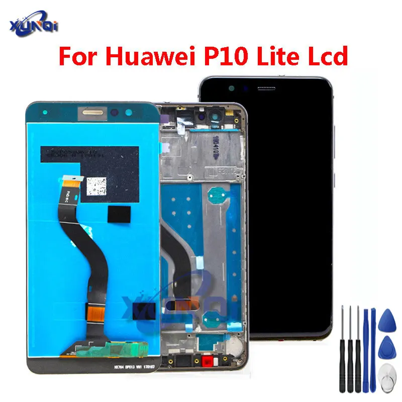5 2 дюймов AAA Качество ЖК дисплей с рамкой для HUAWEI P10 Lite Экран дисплея WAS LX1 LX1A LX2