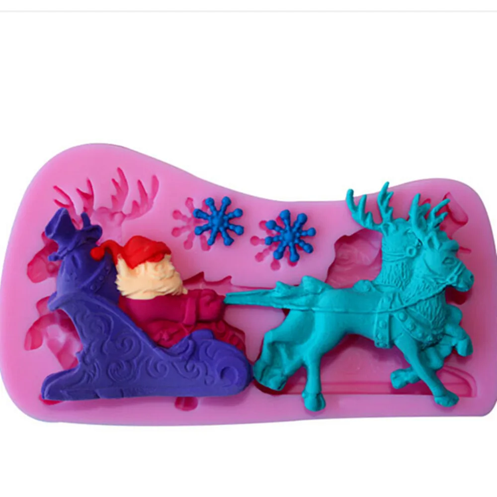 1 шт. Рождественская форма в форме Санта Клауса Милу оленя шоколадные конфеты