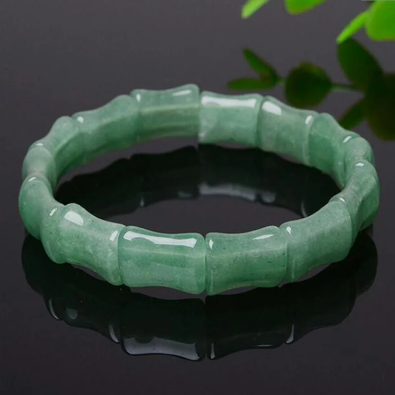 

Jadery Classic Natural Green Jade Emerald Bracelets For Women Geometric Gemstone Bracelets Bangles Best Gift Fine Jewelry 2019