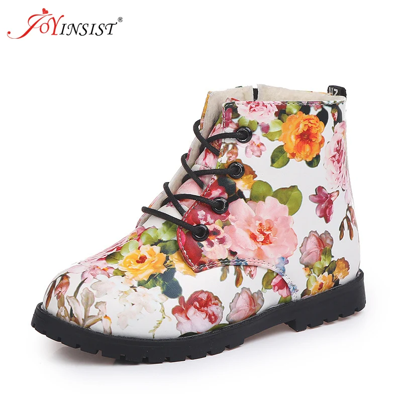 Ботинки Martin для девочек Новинка 2020 года детские ботинки с бархатным цветком