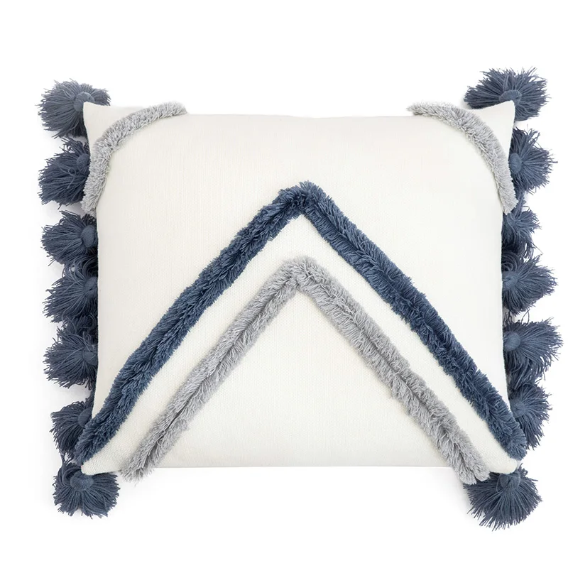 Регина в богемном стиле с пуговицами полоску Подушка 45*45 см милый Фонари мяч