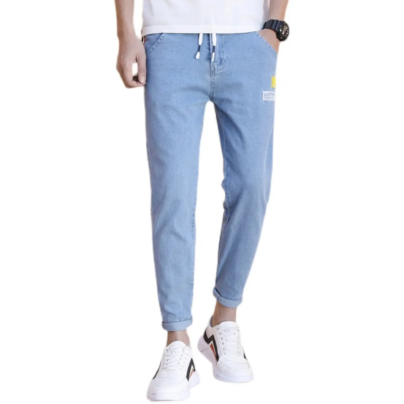 

2021 Popular Boy Baggy Jeans For Men Casual Wide leg Oversize Cargo Denim Overalls Boys Man pants