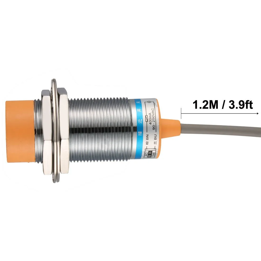 

Normally Open Proximity Sensor Switch Thread 15mm 2-Wire 400mA 90-250V
