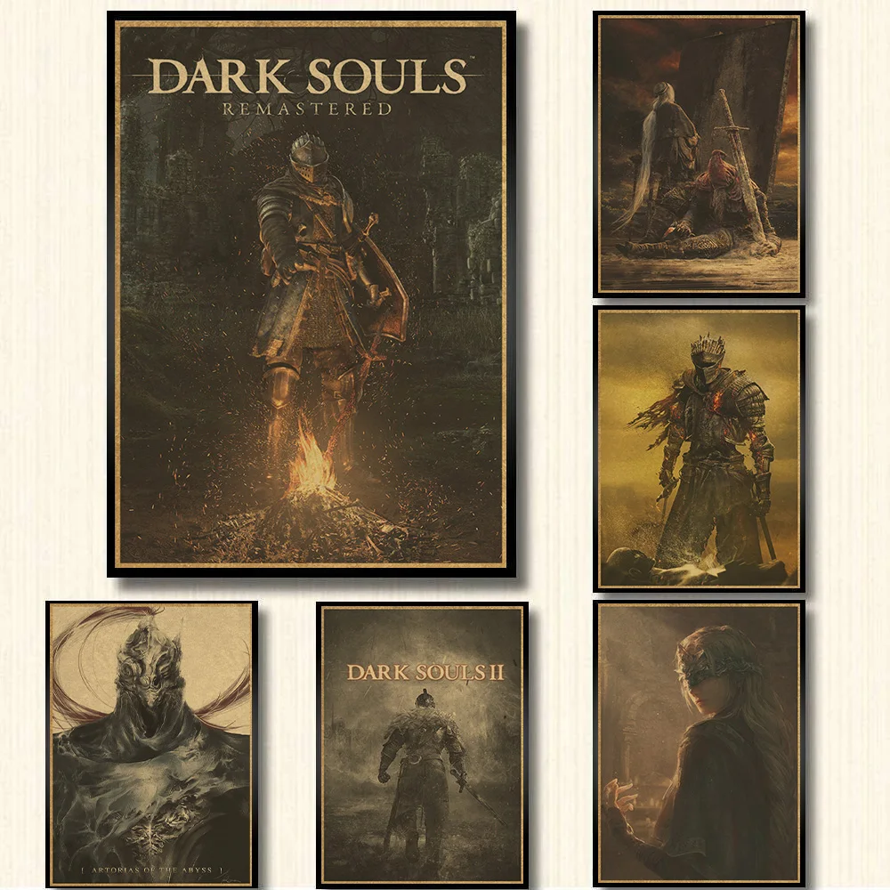 

Classic game poster The Dark Souls 3 decorative painting Kraftpaper Poster wall art painting decorative posters and prints