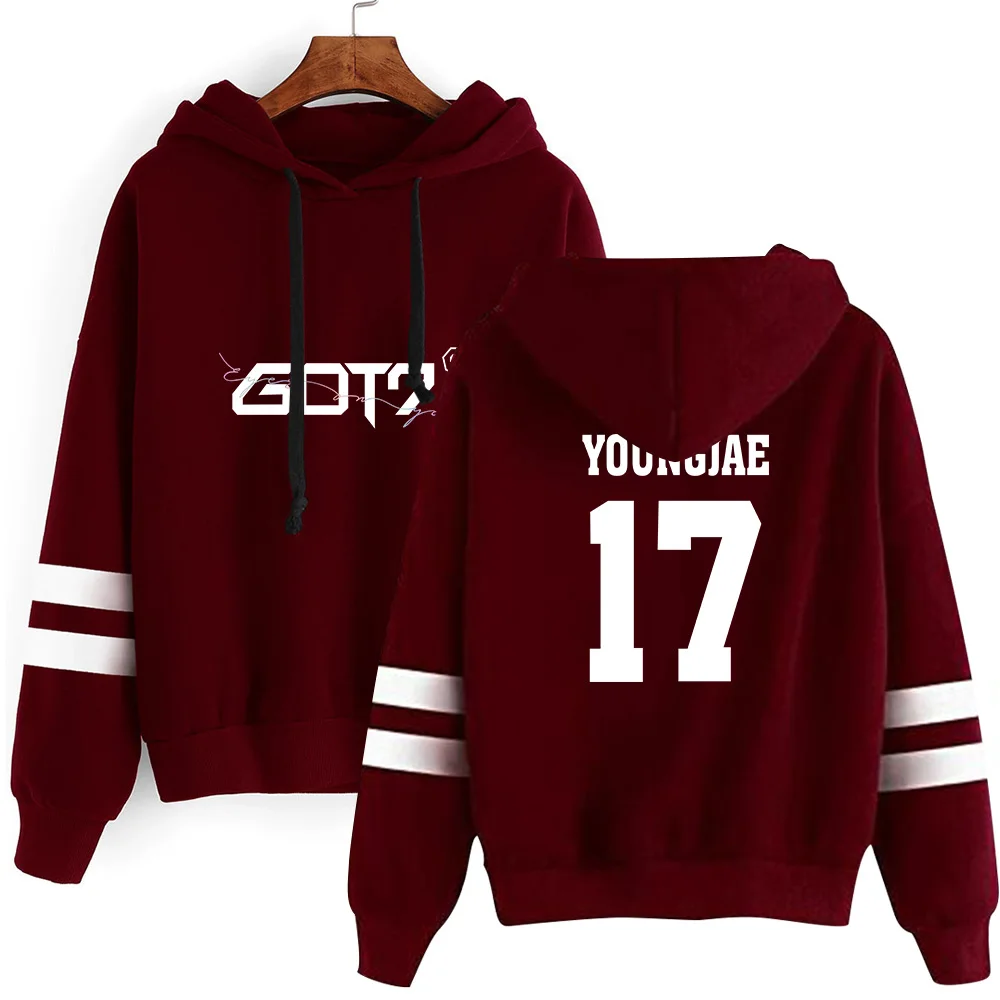 Kpop GOT7 Толстовка эксклюзивное Новый стиль с длинными рукавами хит продаж