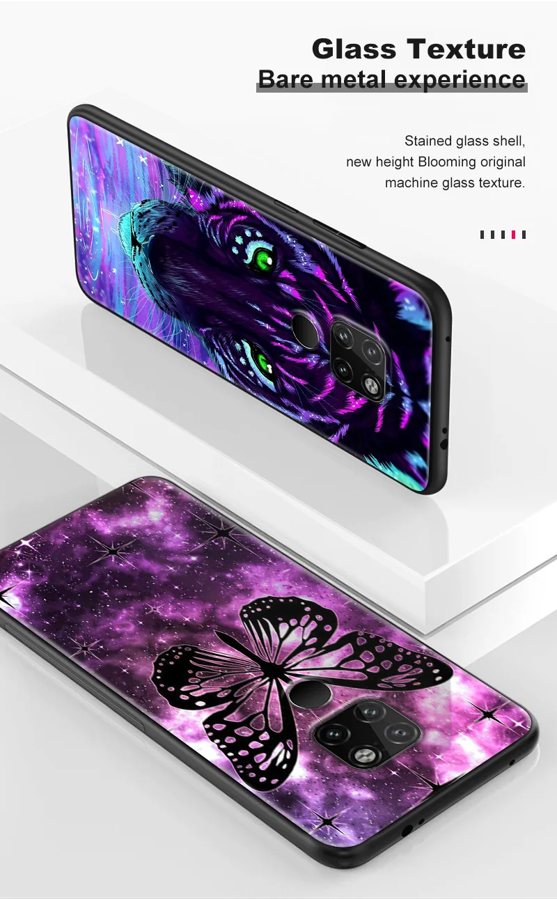 Чехол из закаленного стекла для huawei Enjoy 9s Honor 7A Pro 7C 7X 8A 8X9 10 Lite Magic 2 Play mate 20 Pro Nova2 3 4 Design Animal Capa