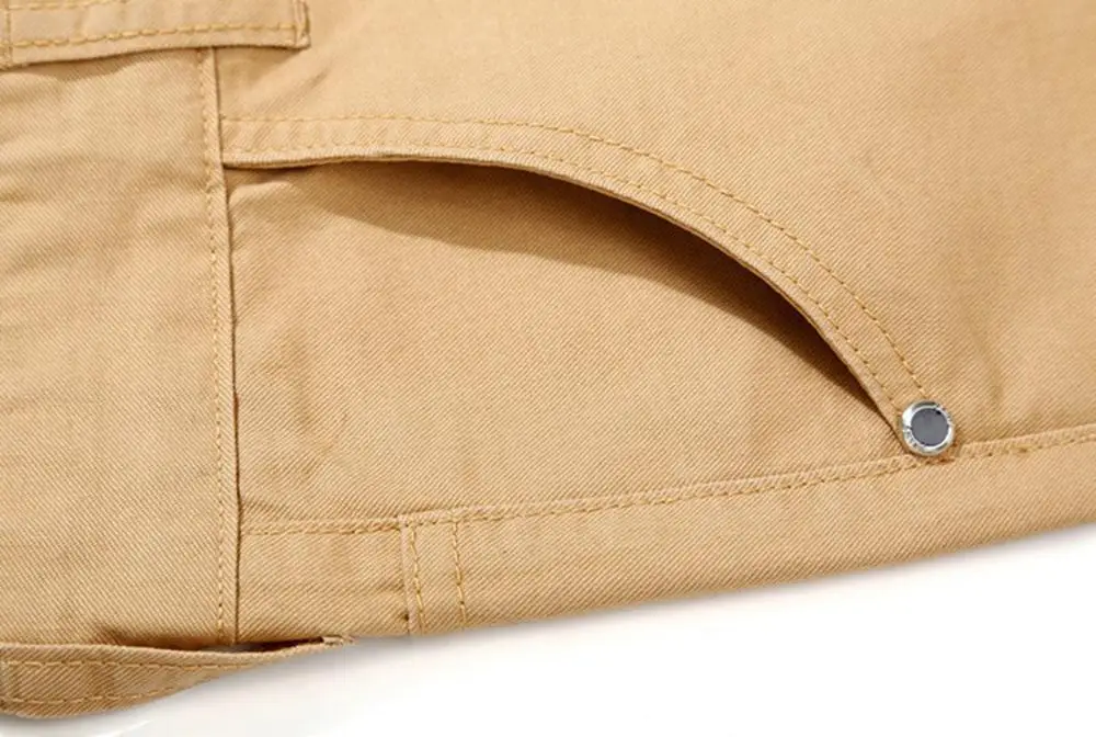 Мужские облегающие брюки мягкие хлопковые прямые цвета хаки 2018| |