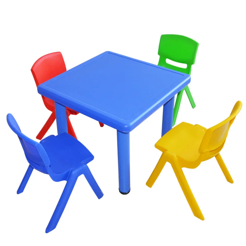 Столики для детского сада, пластиковые детские маленькие столы, игрушки для детских игр, стол для рисования, подъемный квадратный столик от AliExpress WW