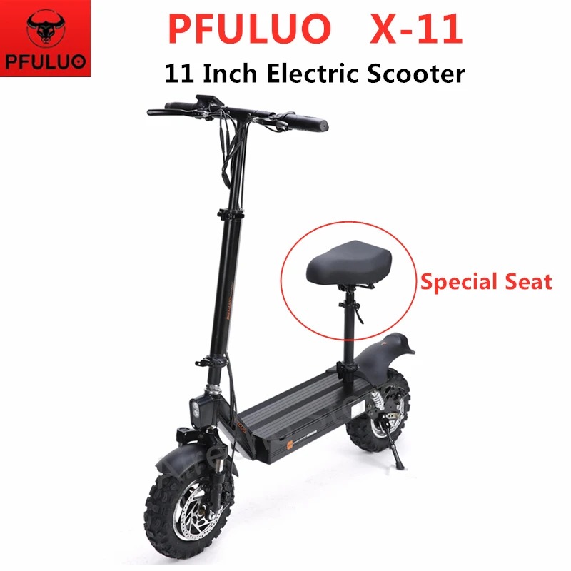 PFULUO X-11 умный электрический скутер с сиденьем 1000 Вт Мотор 11 дюймов 2 колесный скейтборд Ховерборд 50 км/ч Максимальная скорость внедорожный
