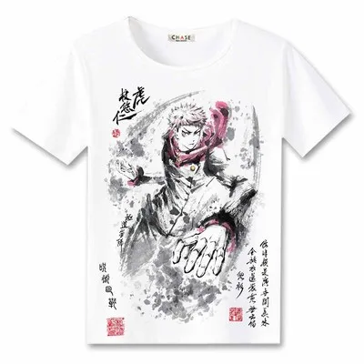 

Jujutsu Kaisen Yuji Itadori T-shirt Gojo Satoru Anime cosplay T-Shirt Summer dogs Student Tees