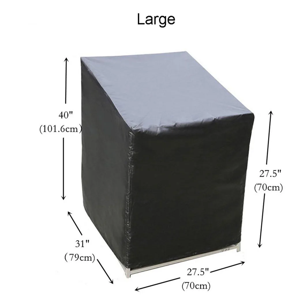 

Black Protective Cover Dustproof Furniture Protection Garden Patio Replacement