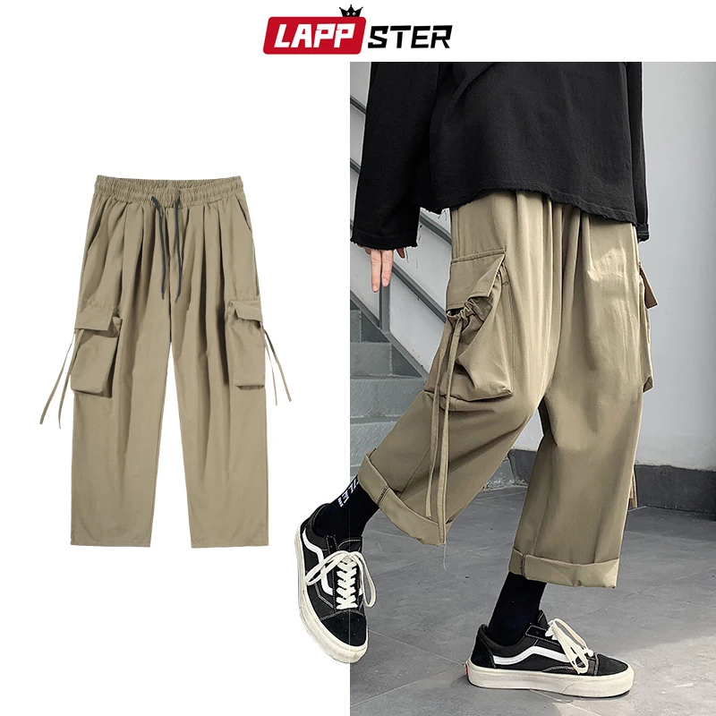 Мужские бриджи-карго LAPPSTER модель 2021 года мужские Модные шаровары в стиле