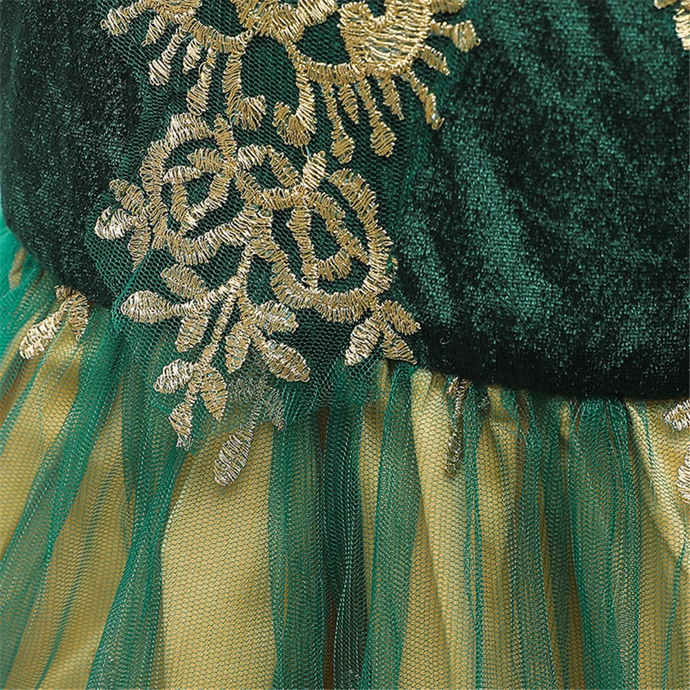 Нарядное сказочное платье Эльзы и Анны для девочек костюм на Хэллоуин детское