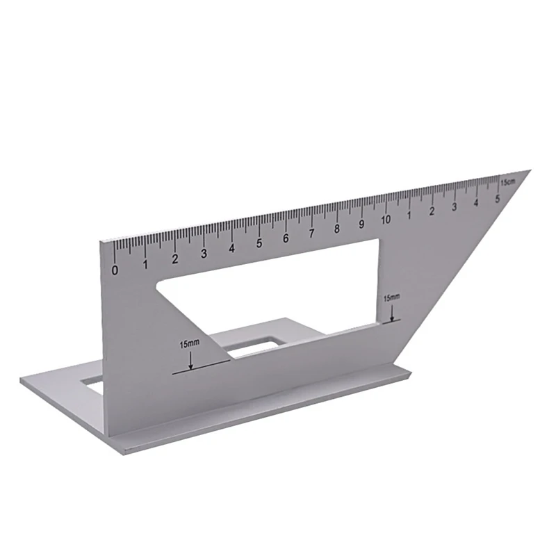 

Aluminum Woodworking Scriber T Ruler Multifunction 45/90 Degree Angle Ruler Home Wood Measurement Tool Practical Accessories60