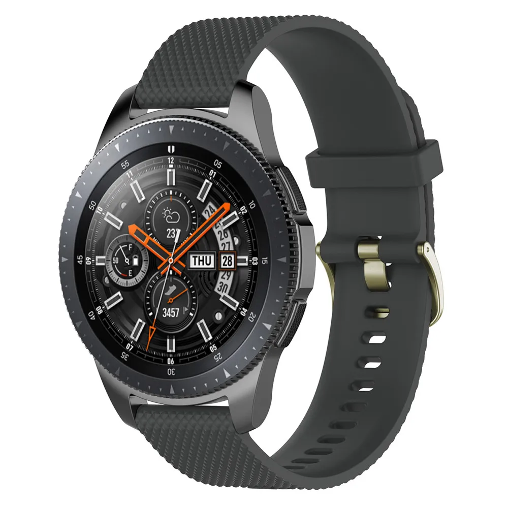Силиконовый ремешок для наручных часов Samsung Galaxy Watch 46mm SM-R800 Xiaomi Huami amazfit 2 stratos LG W100
