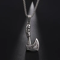 my shape viking nordic odins thor hammer pendant necklace for men women perun axe retro style religious collier vintage jewelry