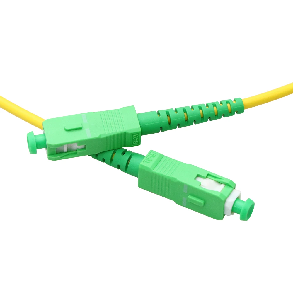 

5pcs 15M SC APC-SC APC Fiber Optic Jumper Cable Single Mode Extension Patch Cord Fiber Optic Jumper Cable