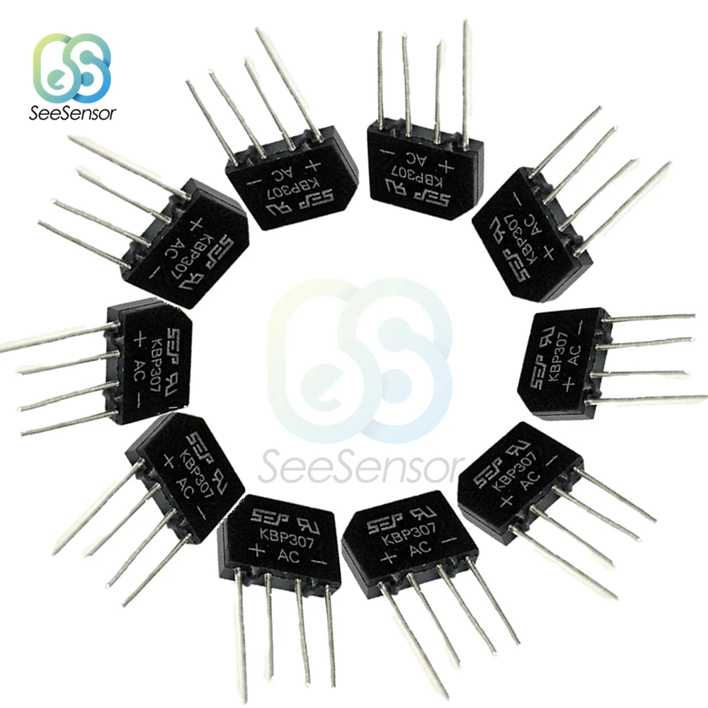 10 шт./лот 3A 700V KBP307 диодный мост выпрямитель KBP 307 Мощный диод электронные