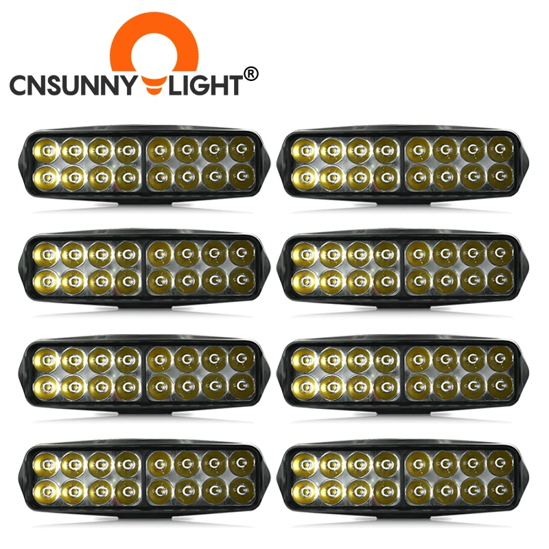 Светодиодный фонарь CNSUNNYLIGHT 8 шт. 20 Вт 7 дюймов рабочий свет для вождения