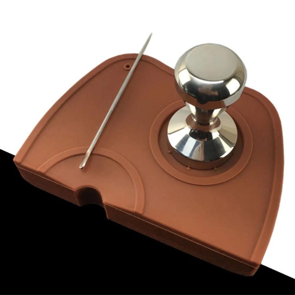 Новый Противоскользящий коврик эспрессо латте арт ручка трамбовка держатель