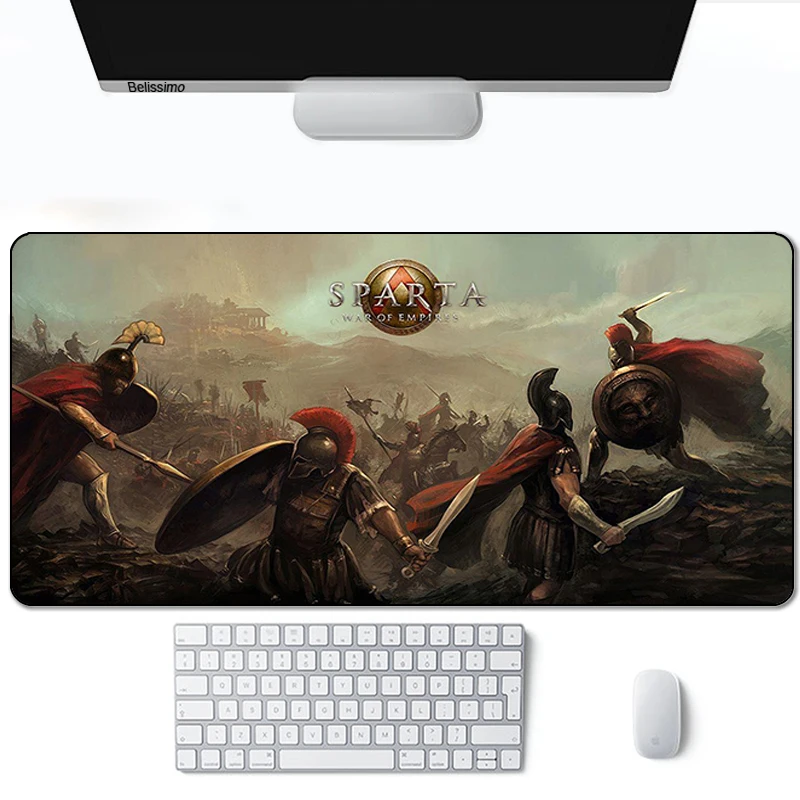 

Gaming mats for mice Computer Spartans Gamer Mousepad Large Game Rubber No-slip Mouse Mat Anime Big Mause Pad for PC Laptop mat