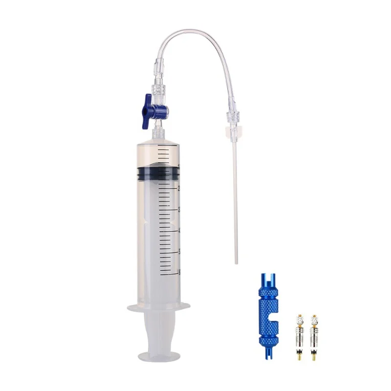 

MTB Mountain Road Bicycle Bike Tubeless Sealant Injector With Multifunctional Valve Cap Valve Core Tool For Bike Tubeless Tire