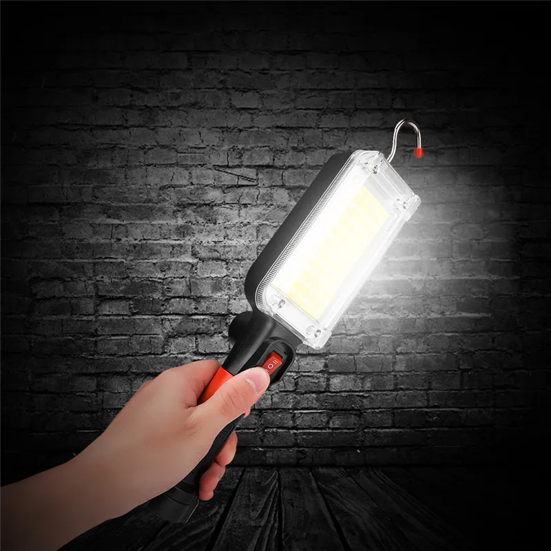 

LED Work Light Powerful Portable Lantern Hook Magnet Camping Lamp COB USB Rechargeable 18650 Flashlight Torch Waterproof