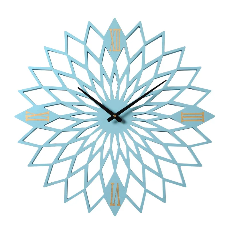 

Nordic Wall Clock Simple Wooden Silent Clock Home Wall Clock