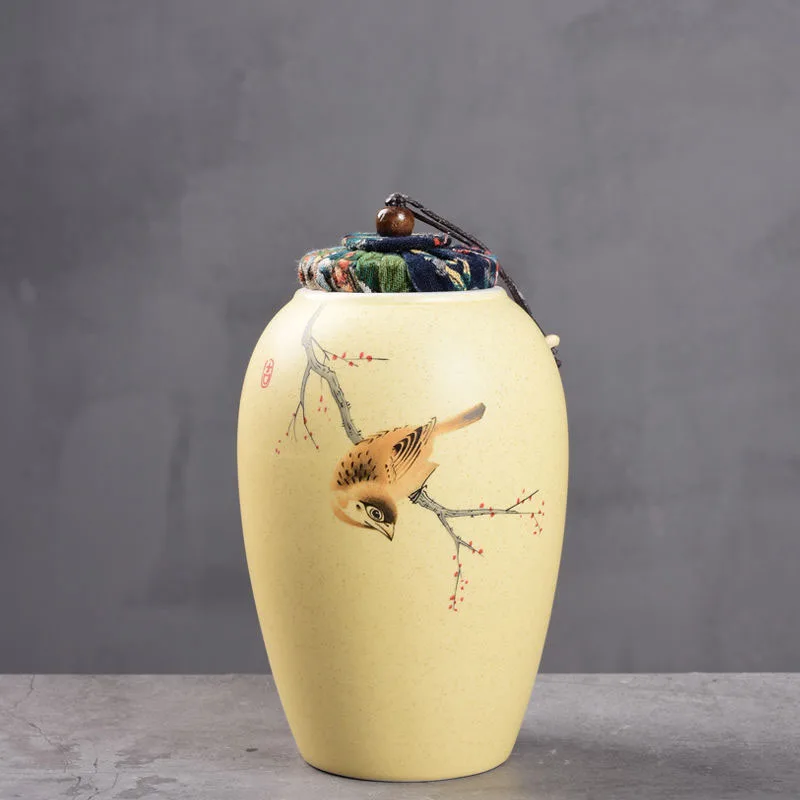 Банка для чая карамельных цветов Кухонный Контейнер хранения специй фарфоровая