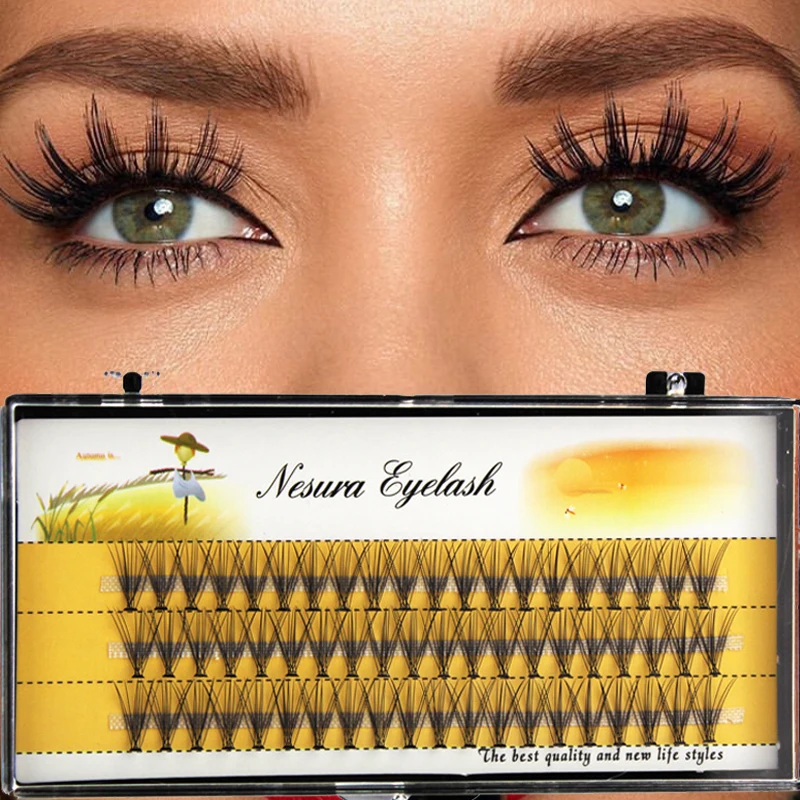 

60 шт., накладные ресницы, 6/8/10/11/12/14 мм