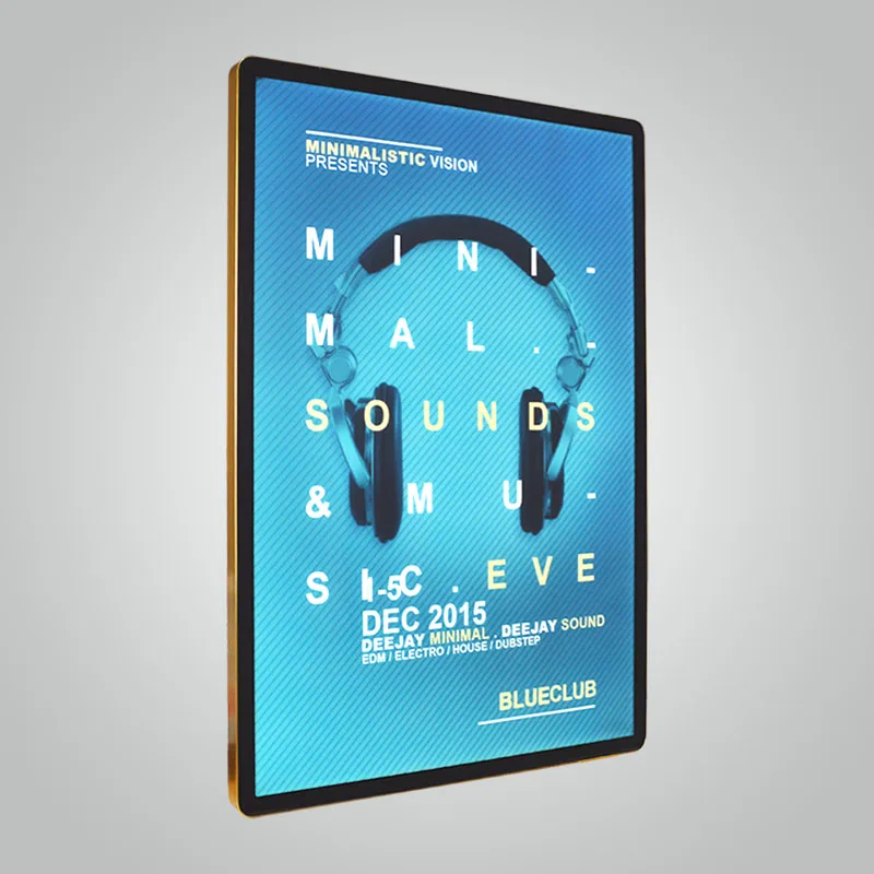 Продвижение светильник СИД тонкий защелкивающаяся фоторамка коробка