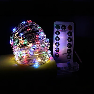 Colorful 5M-10M/50-100 USB leds Silver Wire LED String lights Holiday lighting Fairy Garland For Christmas Tree Wedding Party Decoration - Испускаемый цвет: Colorful