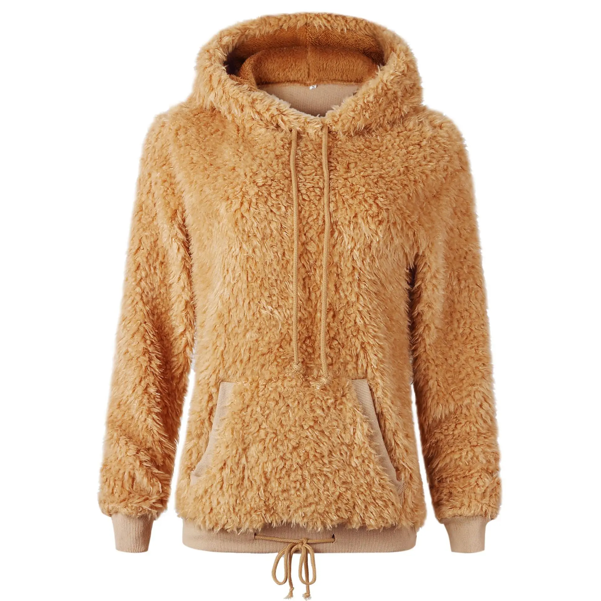 Толстая теплая Женская толстовка осень зимняя одежда с v-образным вырезом