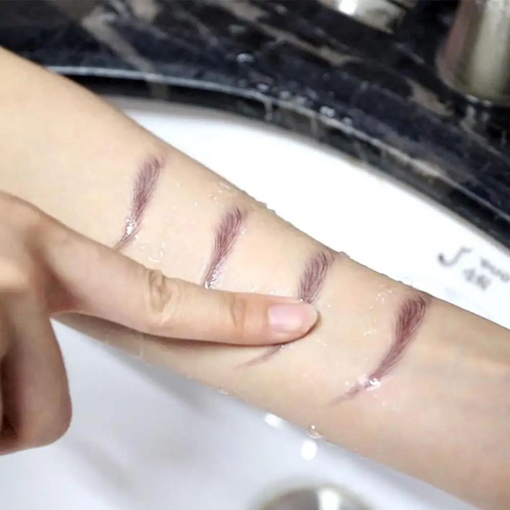 

Eyebrow Sticker Bionic Tattoo Semi-Permanent Water Transfer Waterproof Embroidery Eyebrow Tattoo Sticker Makeup Supplies